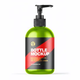 Metallic Bottle W Open Pump